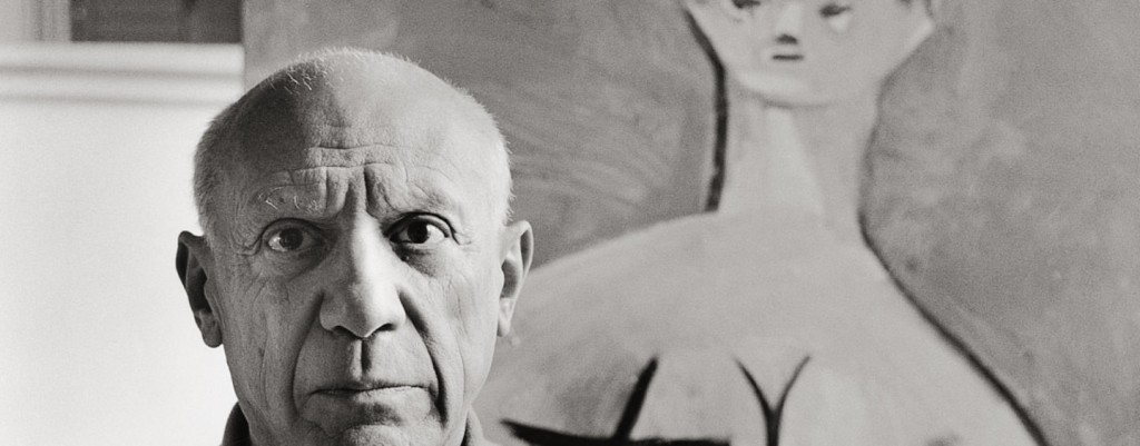 UNSPECIFIED - JANUARY 01:  Pablo Picasso in his mansion "La Californie" in Cannes. Photography. Frankreich. 1957.  (Photo by Imagno/Getty Images) [Pablo Picasso in seiner Villa "La Californie" in Cannes. Photographie. 1957.]